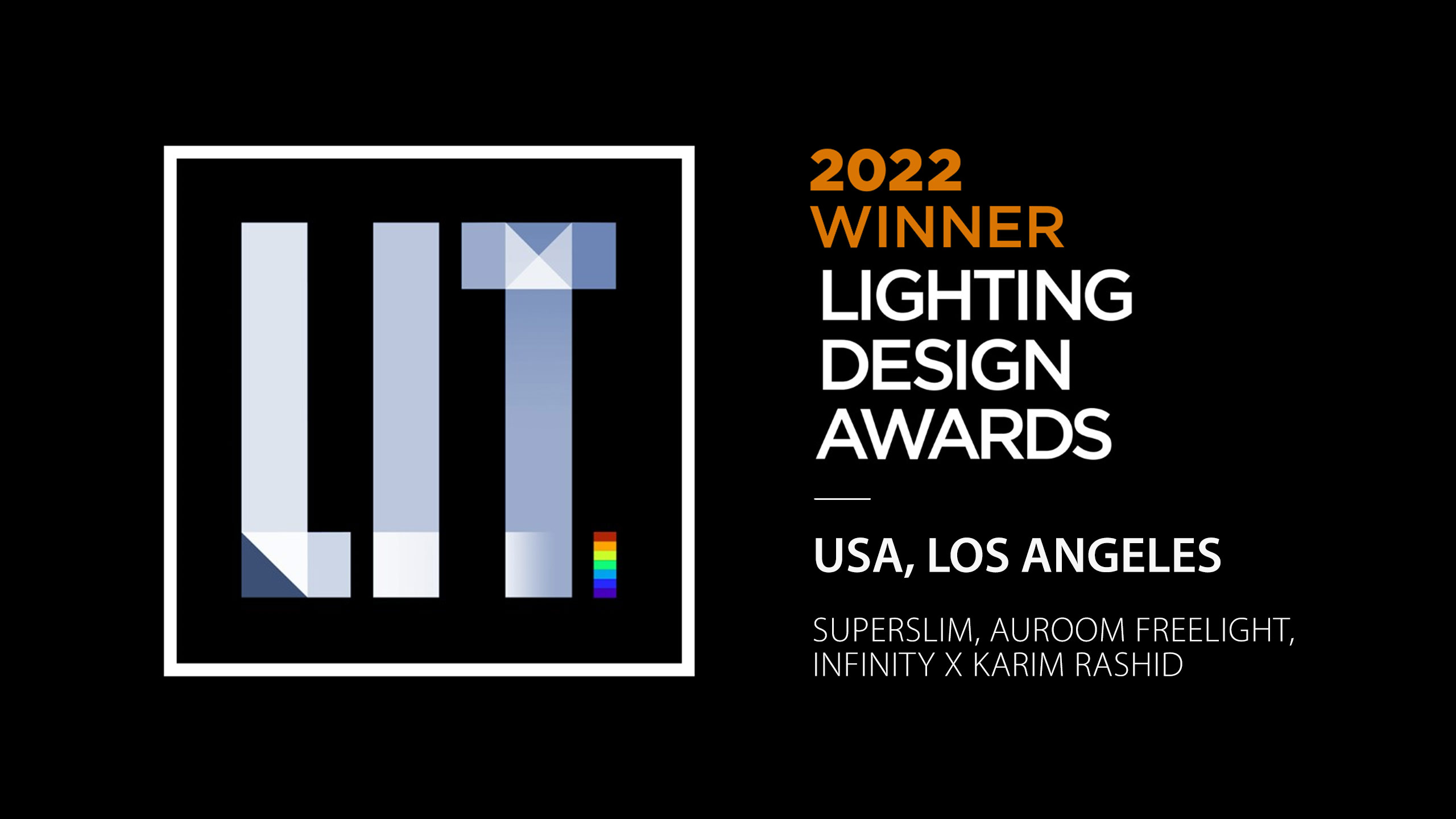Светильники LIT LIGHTING DESIGN AWARDS 2022
